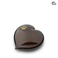GUP 215 S Crystal pet urn small heart