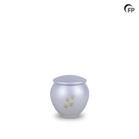 HU 904 S Metal pet urn small - Silver Glow