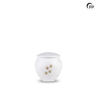 HU 902 S Metal pet urn small - Serenity White