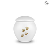 HU 902 L Metal pet urn large - Serenity White