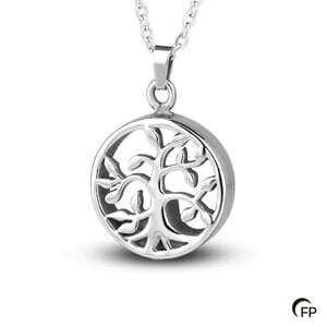 RS 004 Stainless steel ash pendant - Tree of Life