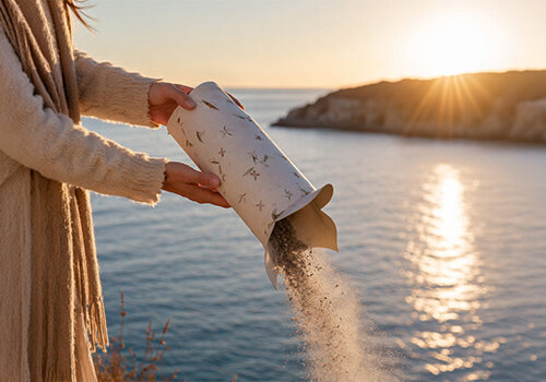 Biodegradable scattering urns