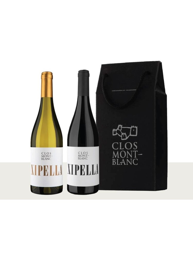 Conventioneel Clos Montblanc Xipella Luxegeschenkbox 2 flessen