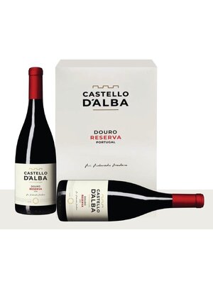 Conventioneel Castello d' Alba Geschenkbox 2 flessen