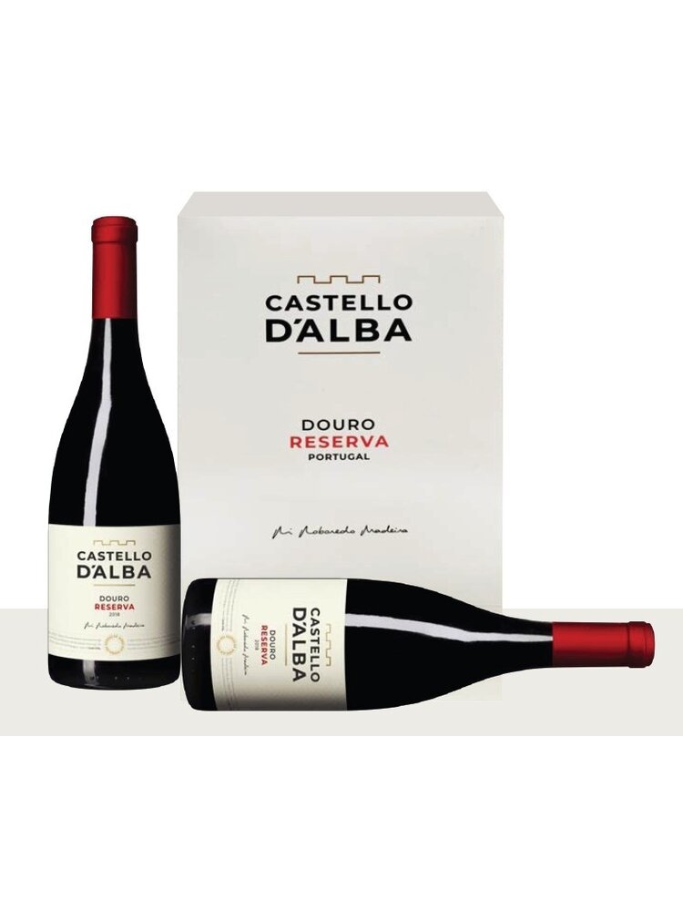 Conventioneel Castello d' Alba Geschenkbox 2 flessen