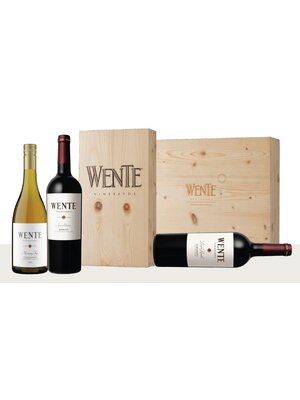 Conventioneel Wente Houten Kist 3 flessen