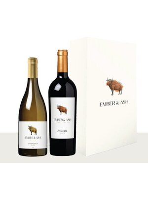 Conventioneel Ember & Ash Luxegeschenkbox 2 flessen