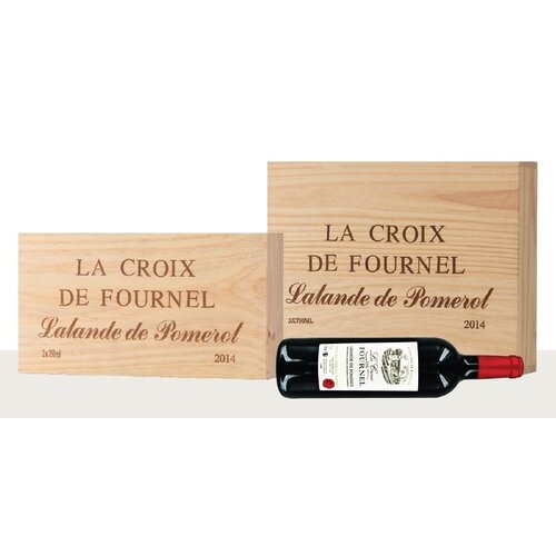 Conventioneel La Croix de Fournel Houten Kist - 3 flessen