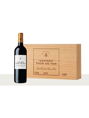 Conventioneel Château Tour de Yon Houten Kist - 2 flessen