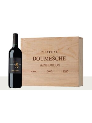 Biologisch Château Doumesche Houten Kist - 3 flessen