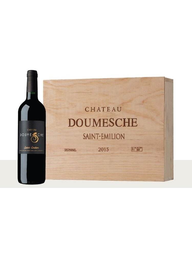 Biologisch Château Doumesche Houten Kist - 3 flessen