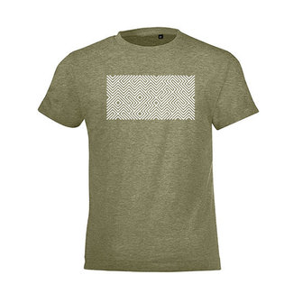 PRINTED MAZE T-SHIRT GREEN