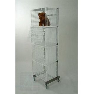 Frame with wheels for cat cage