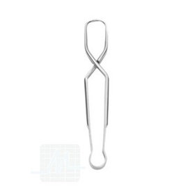 Towel forceps Schaedel curved 9 cm