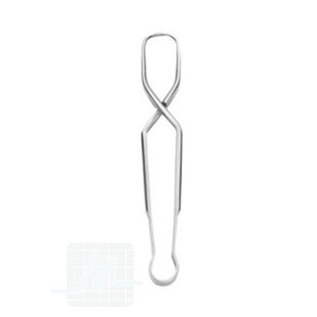 Towel forceps Schaedel curved 9 cm