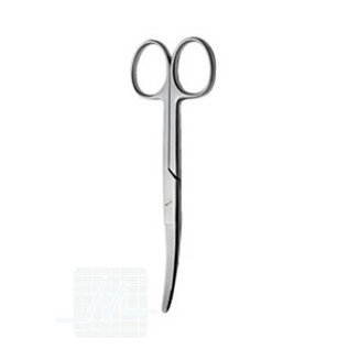 Surg. scissors bl/bl curved