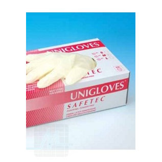 Unigloves Safetec sans poudre L 100 pièces