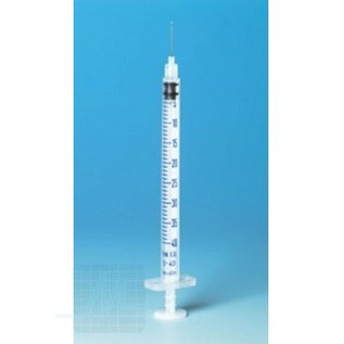 Injektionsspritze 1ml. U40 m. ndl. Omnican