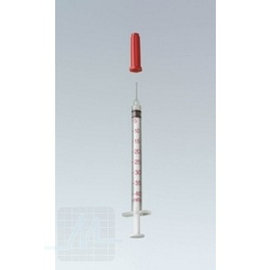 Seringue insuline 1 ml. U40 avec aiguille HSW 30 pièces