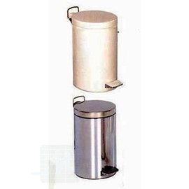 Waste bin 12liter Chrome /Emaile