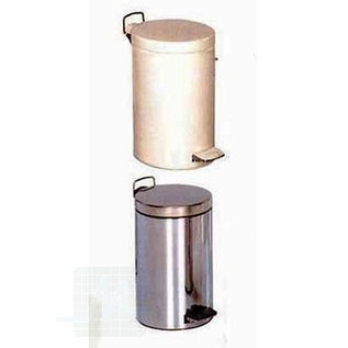 Waste bin 12liter Chrome /Emaile