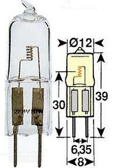 Mach halogen bulb 24V 50W MECAN