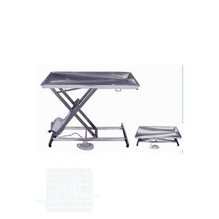 Scissor Table STAINLESS STEEL drainage/flat