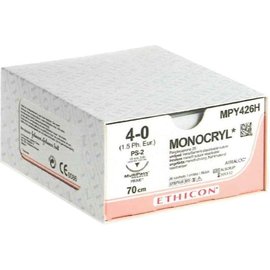 Monocryl 4-0 SH1 70cm Y214H 36 pièces