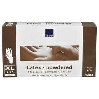 Abena powdered latex glove