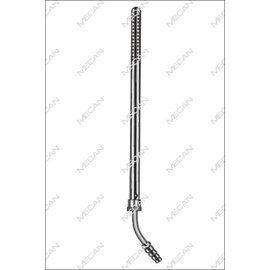 Poole Saugrohr- Länge = 22 cm Durchmesser = 8 mm gerade oder gebogen