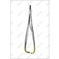 Porte-aiguille Mathieu - longueur = 14 cm / 5-1/2", rainuré = 0,4 mm, profil mini, TC GOLD