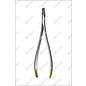 Porte-aiguille Langenbeck - longueur = 18 cm / 7" rainuré = 0.5 mm, profil standard, TC GOLD