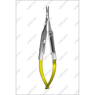 Porte-aiguille Castroviejo - longueur =  9 cm / 3-1/2", avec verouillage, TC GOLD