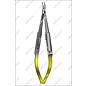 Porte-aiguille Barraquer - longueur 13 cm / 5-1/4", avec verouillage, TC GOLD