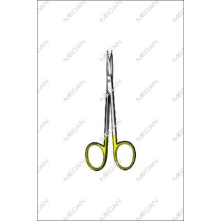 Iris Scissor - Length = 11.5 cm / 4-1/2", Curved, TC GOLD