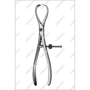 Patella Bone Holding Forcep - Length = 18 cm / 7", Teeth = 2:2 Sharp, With speed lock