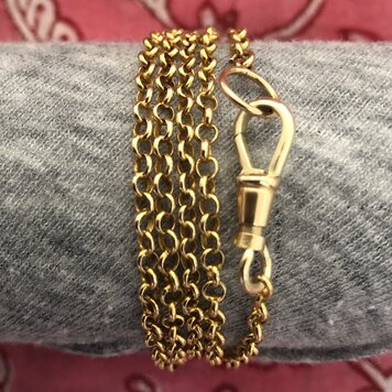 bracelet and necklace in one massive 14 crt