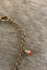 Coral pearl bracelet