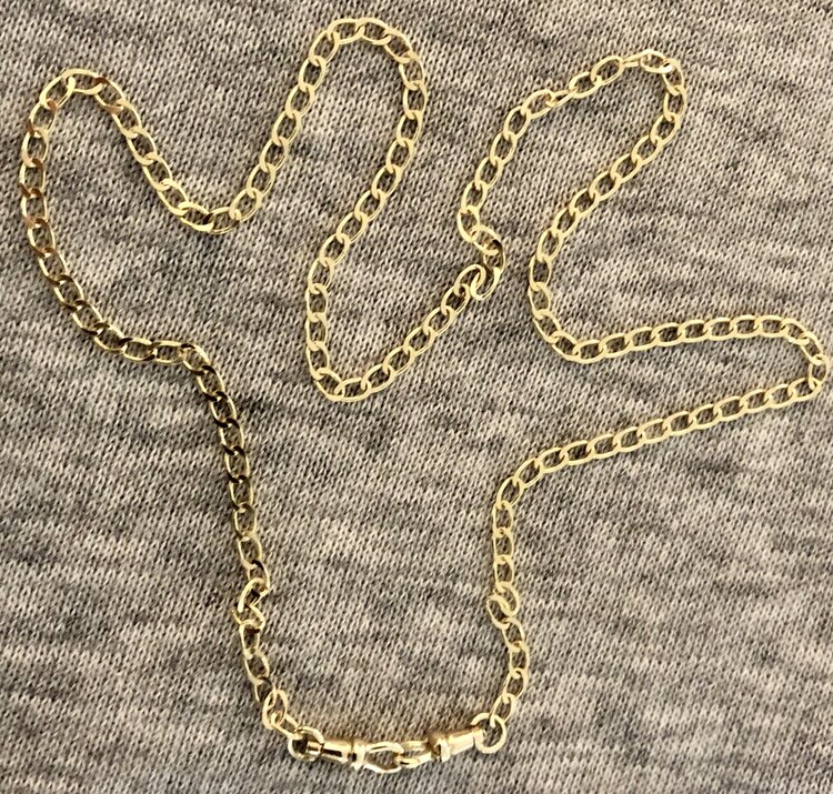 Gourmet wijde schakel ketting dubbel slot