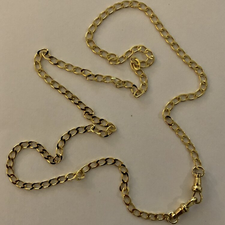 Gourmet wijde schakel ketting dubbel slot