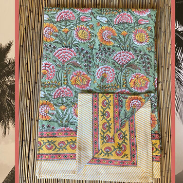 Floral pattern large tablecloth