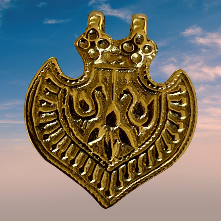 Peacock india amulet