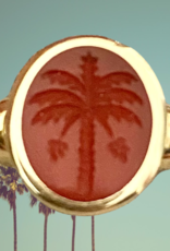Carnelian Paradise palm signet 14 crt