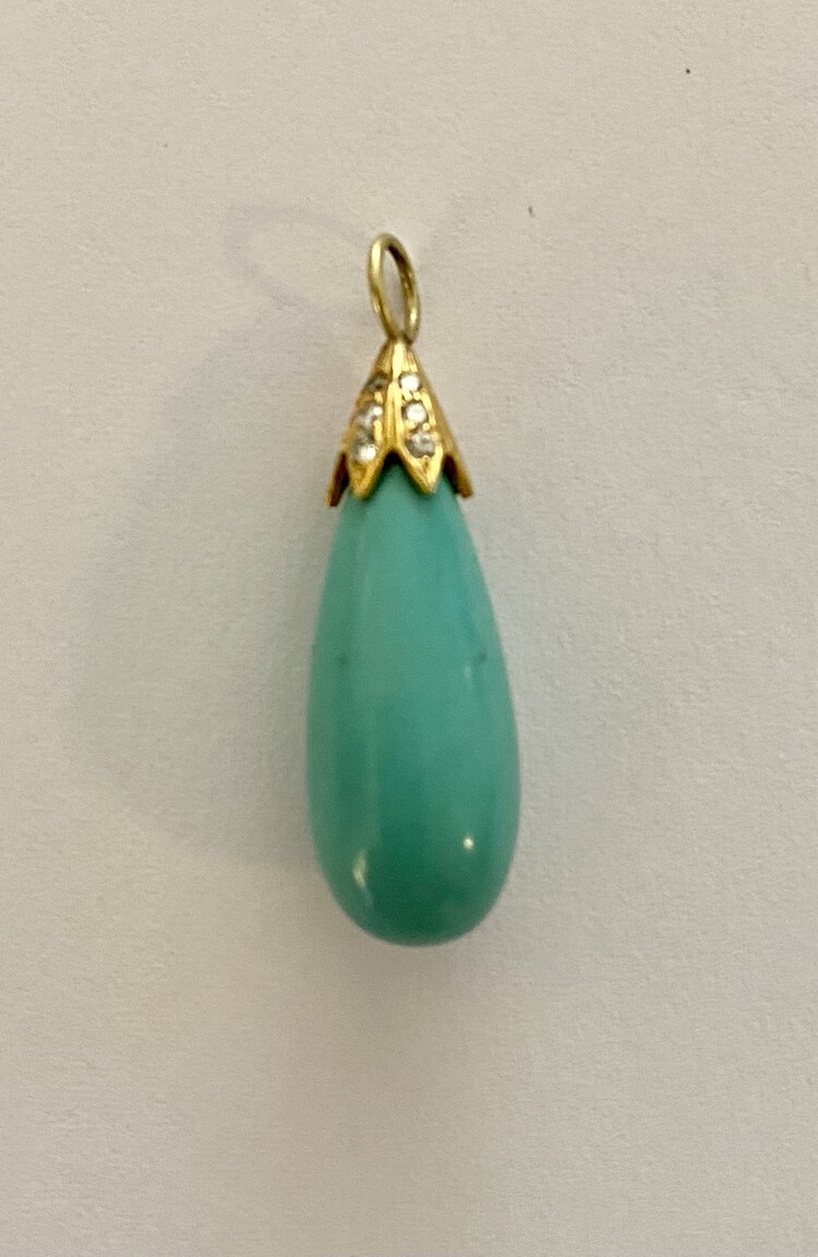 Turquoise Diamond Drop