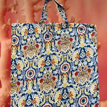 Large tote floral beach bag Large tote floral beach bag