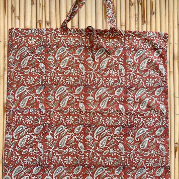 Large bordeaux floral tote beach bag Large bordeaux floral tote beach bag
