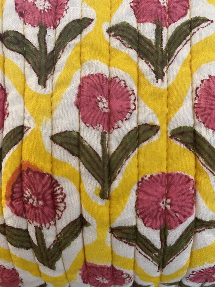 Floral toiletry bag set of 3