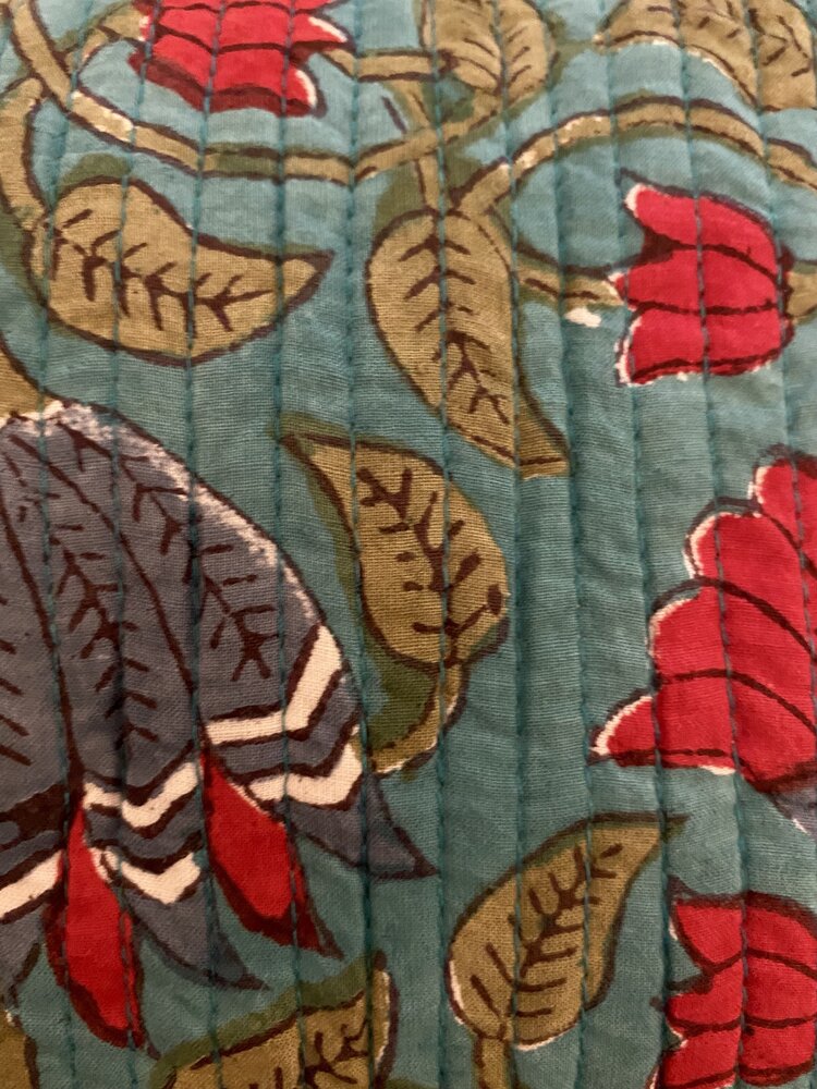 Floral toiletry bag 100% cotton