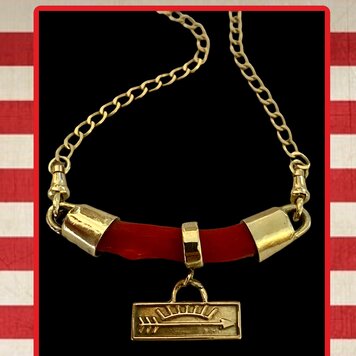 Coral bar sunburst bar necklace 14 crt gold Coral bar sunburst bar necklace 14 crt gold