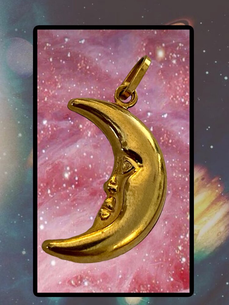 Large half moon charm